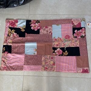 NWT April Cornell Pillow Case Cover Auberge Collection Embroidered Patchwork